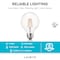 Luxrite G25 LED Light Bulbs 5W (60W Equivalent) 550LM 2700K Warm White Dimmable E26 Base 6-Pack LR21619-6PK - alternate 4